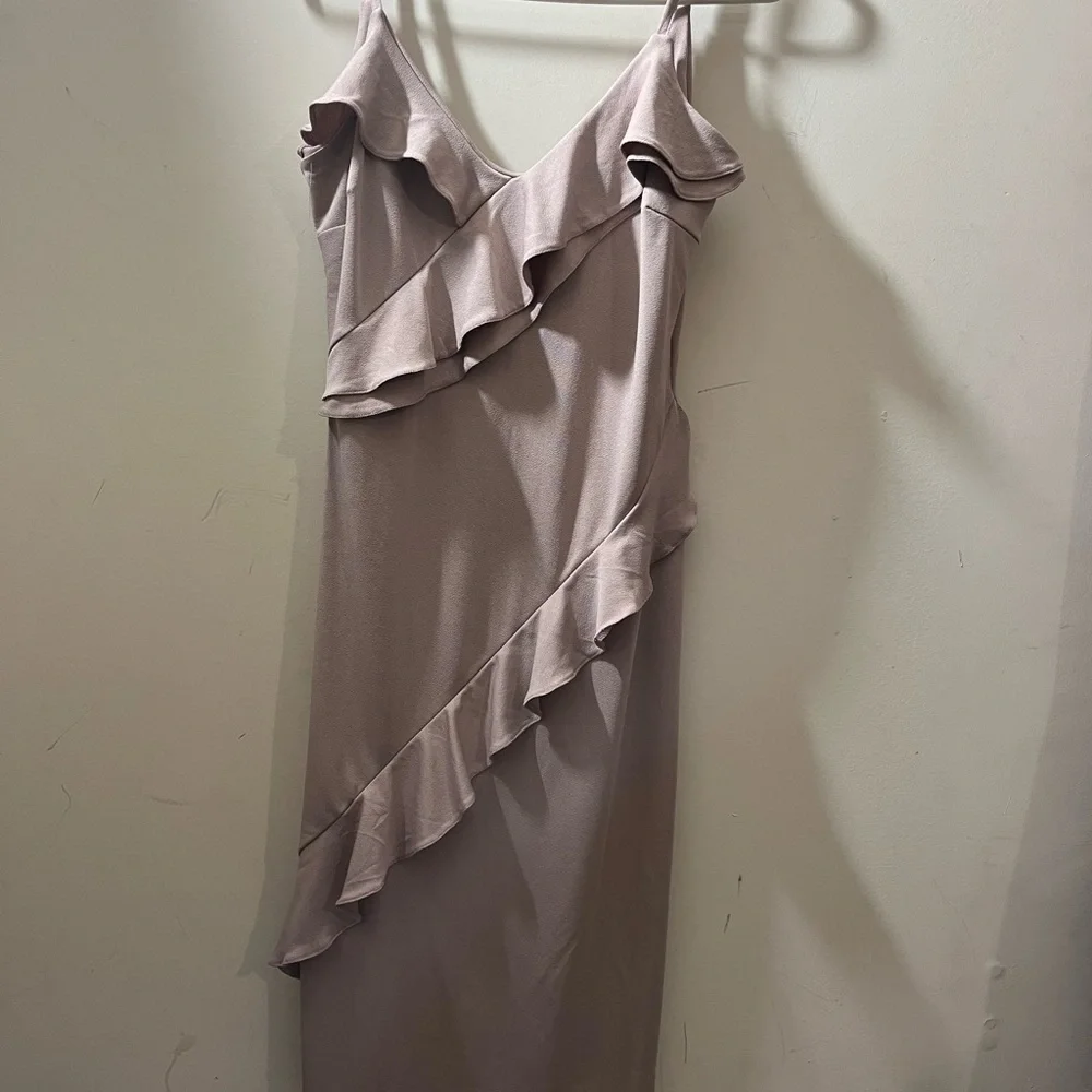 ASOS spaghetti strap dress! Color beige! Pit the pit 17 inches. Length 36 inches - Picture 3 of 17